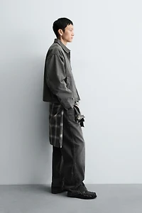 EMBROIDERED CROPPED FIT JACKET