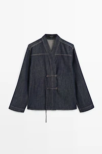 Total look denim overshirt