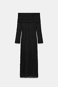 STRAPLESS LACE DRESS