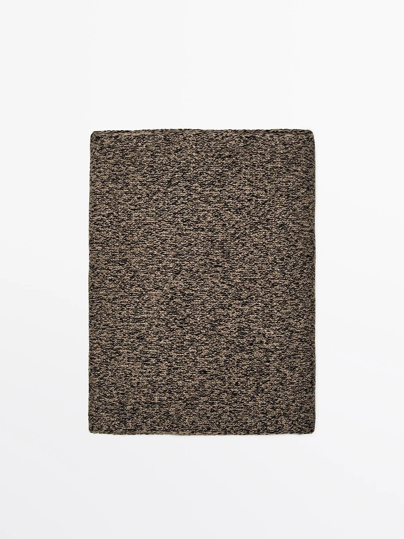 100% cashmere mouliné scarf
