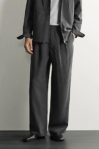 RELAXED FIT STRIPED FLOWY PANTS