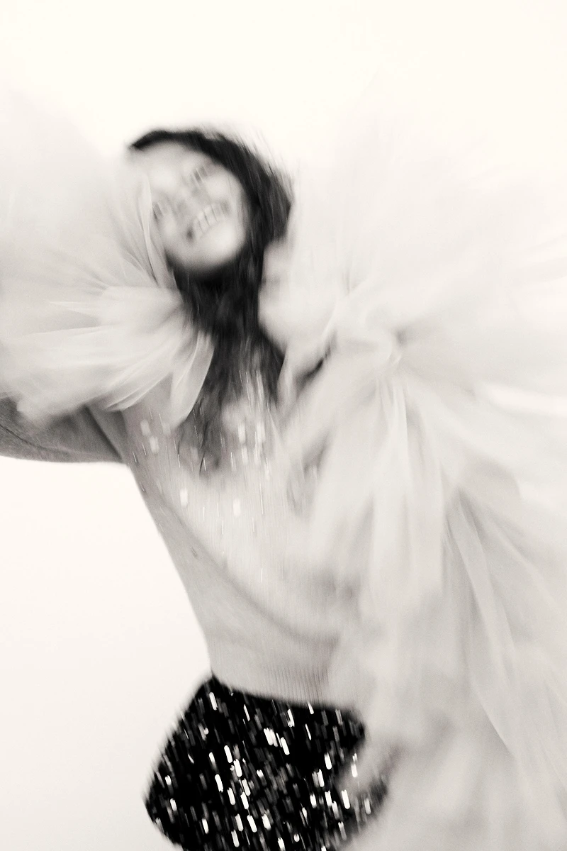 SEQUINED KNIT JUMPER