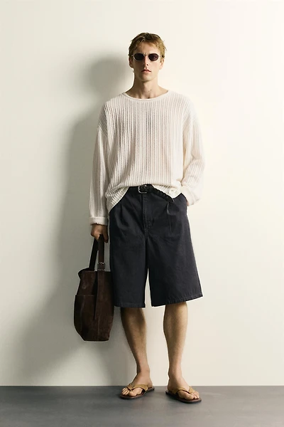 TEXTURED RELAXED FIT T-SHIRT