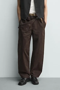 RELAXED FIT OVERALL POCKET PANTS