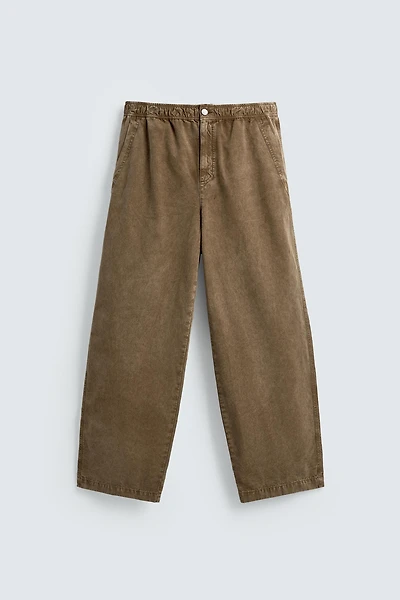 WASHED TEXTURED PANTS