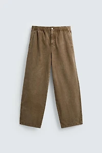 WASHED TEXTURED PANTS