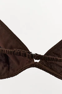 TRIANGLE BRALETTE WITH SILK