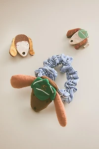 KIDS' DOG CLIPS AND HAIR TIE SET (SET OF 3)