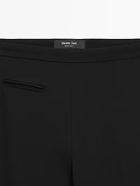 Pantalon flare poche