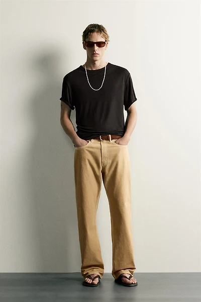 IRREGULAR WASH LOOSE FIT JEANS