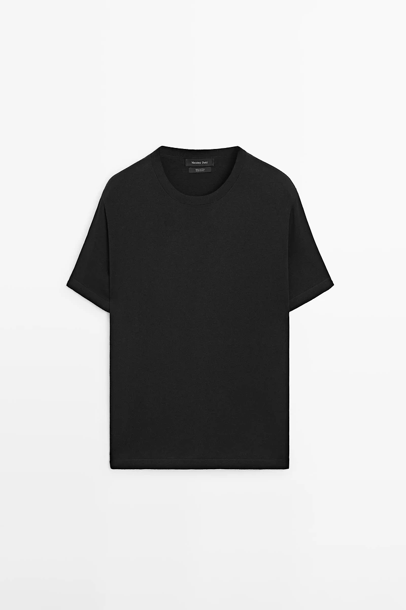 100% cotton short sleeve knit sweater
