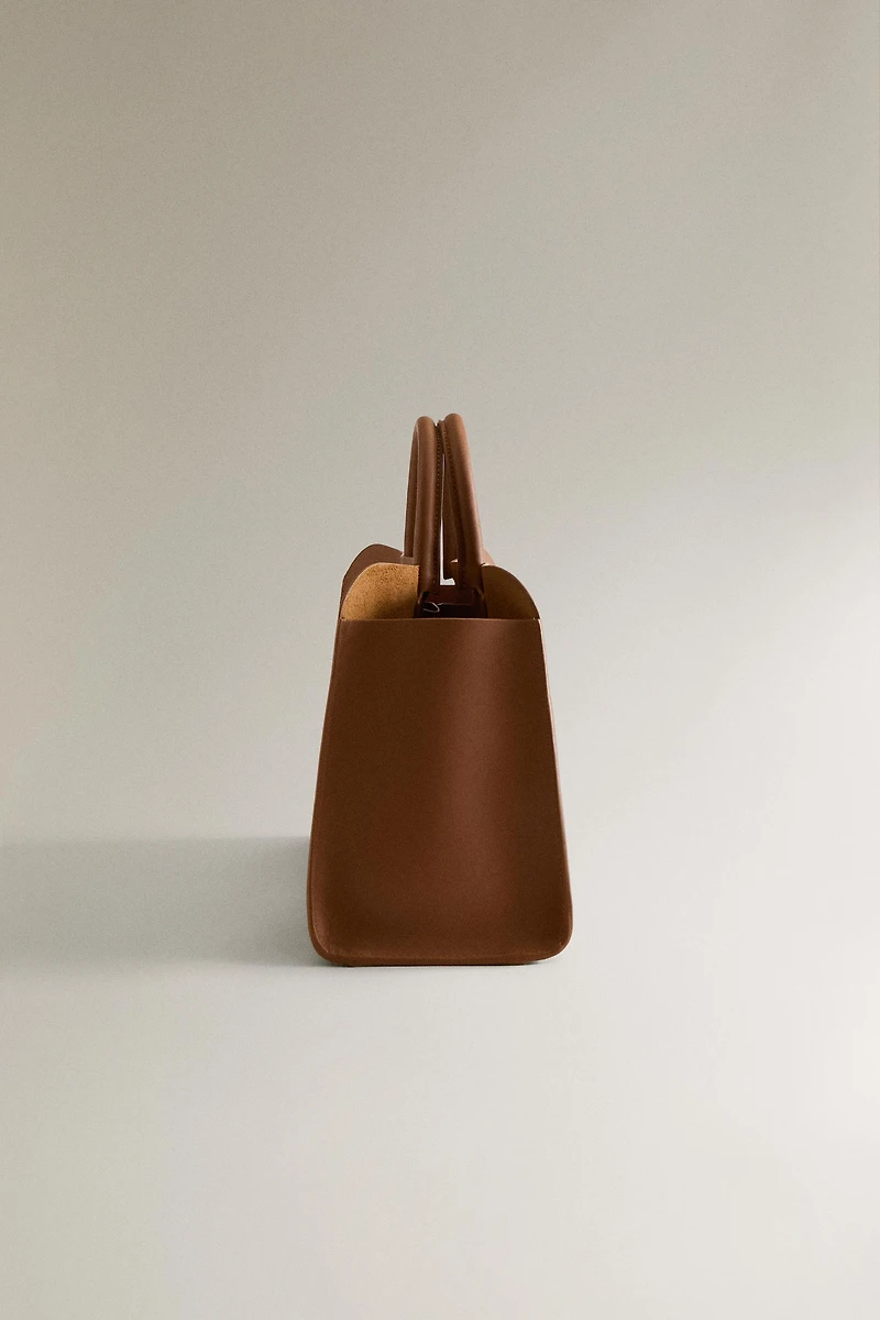 LEATHER MINI TOTE BAG