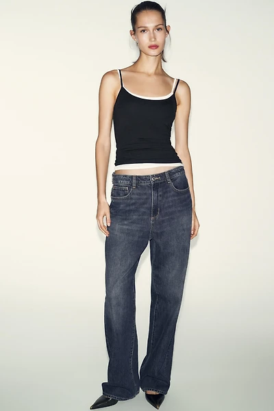 FINE STRAP POLYAMIDE T-SHIRT