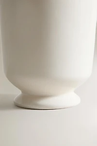 CREAM CERAMIC TOOTHBRUSH TUMBLER