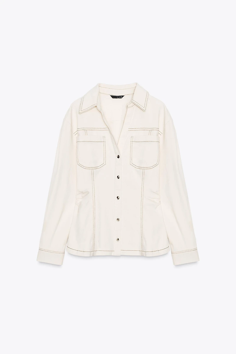 FITTED DENIM SHIRT