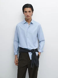 Regular-fit 100% cotton shirt
