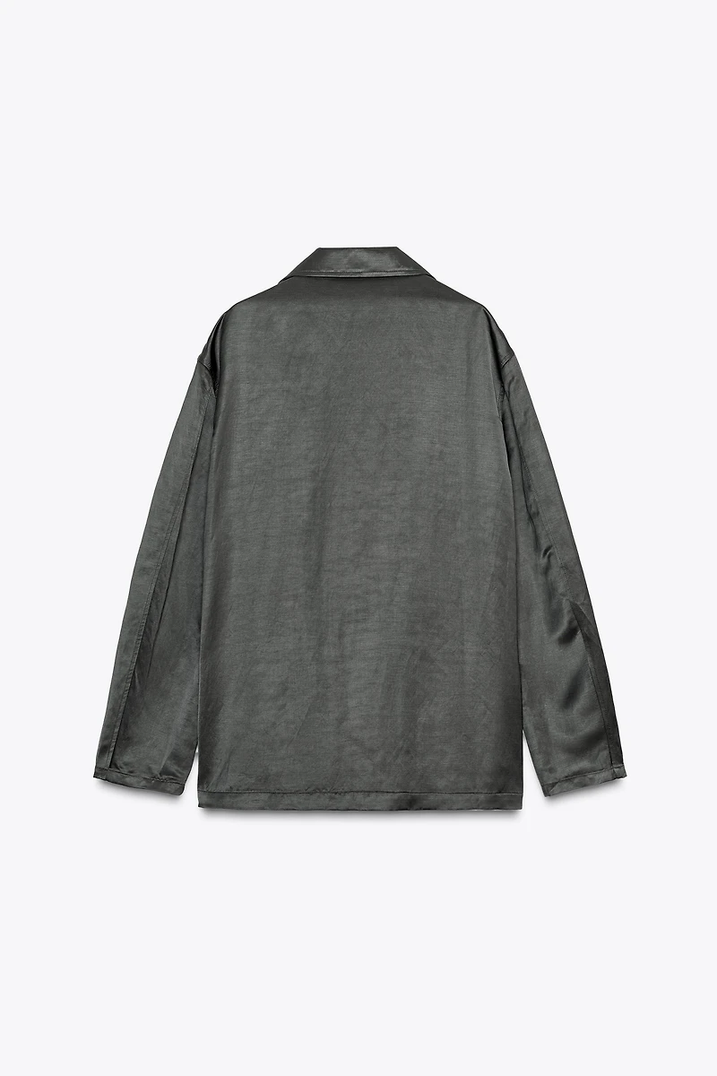 BLAZER SATINÉE AVEC LIN ZW COLLECTION