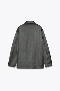 SATIN LINEN BLAZER ZW COLLECTION