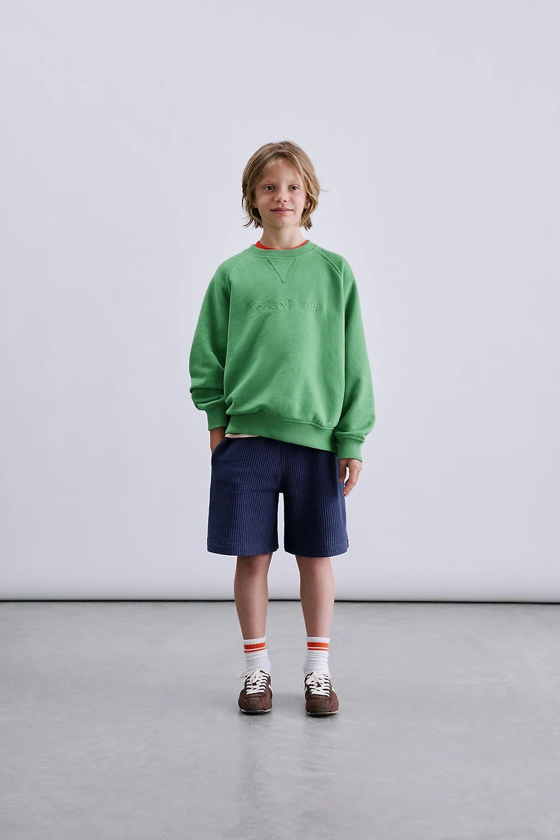 WAFFLE PLUSH SHORTS