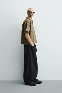 WASHED STRIPED BOXY FIT POLO