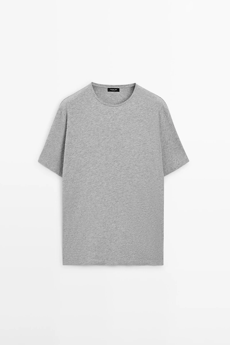 Short sleeve cotton blend T-shirt