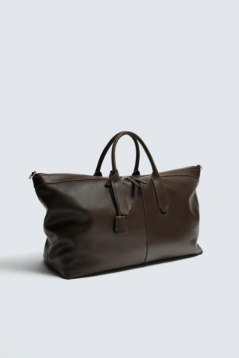 LEATHER SHOPPER BAG