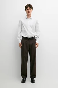 Chemise slim fit stretch en coton mélangé