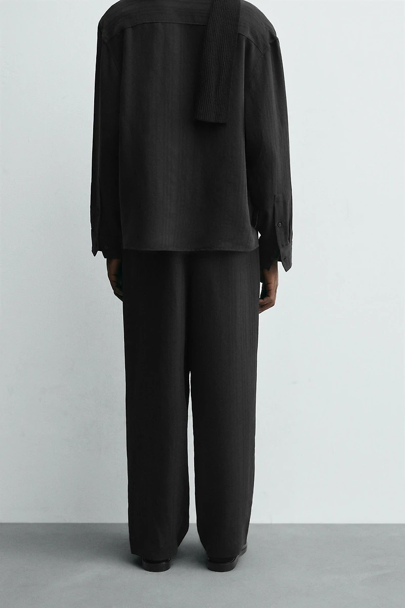 STRIPED JACQUARD PANTS