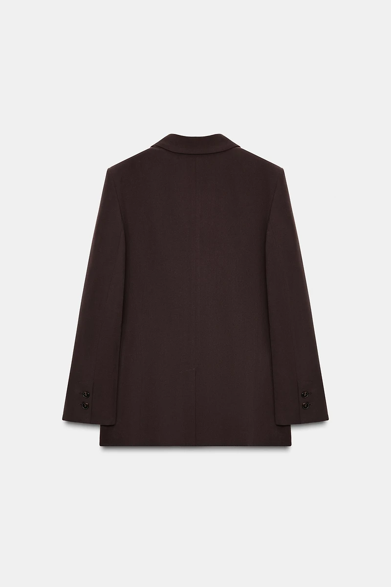 VESTE À BOUTONNAGE CROISÉ AVEC ÉPAULETTES