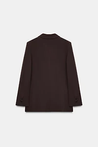 VESTE À BOUTONNAGE CROISÉ AVEC ÉPAULETTES