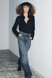 ZW COLLECTION SLIM-FIT DENIM SHIRT