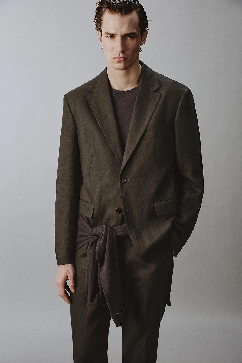 100% LINEN SUIT JACKET