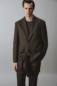 100% LINEN SUIT JACKET