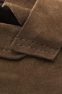 Soft leather mask loafers