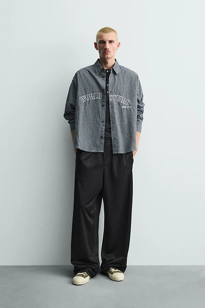 STRIPED JACQUARD JOGGER PANTS