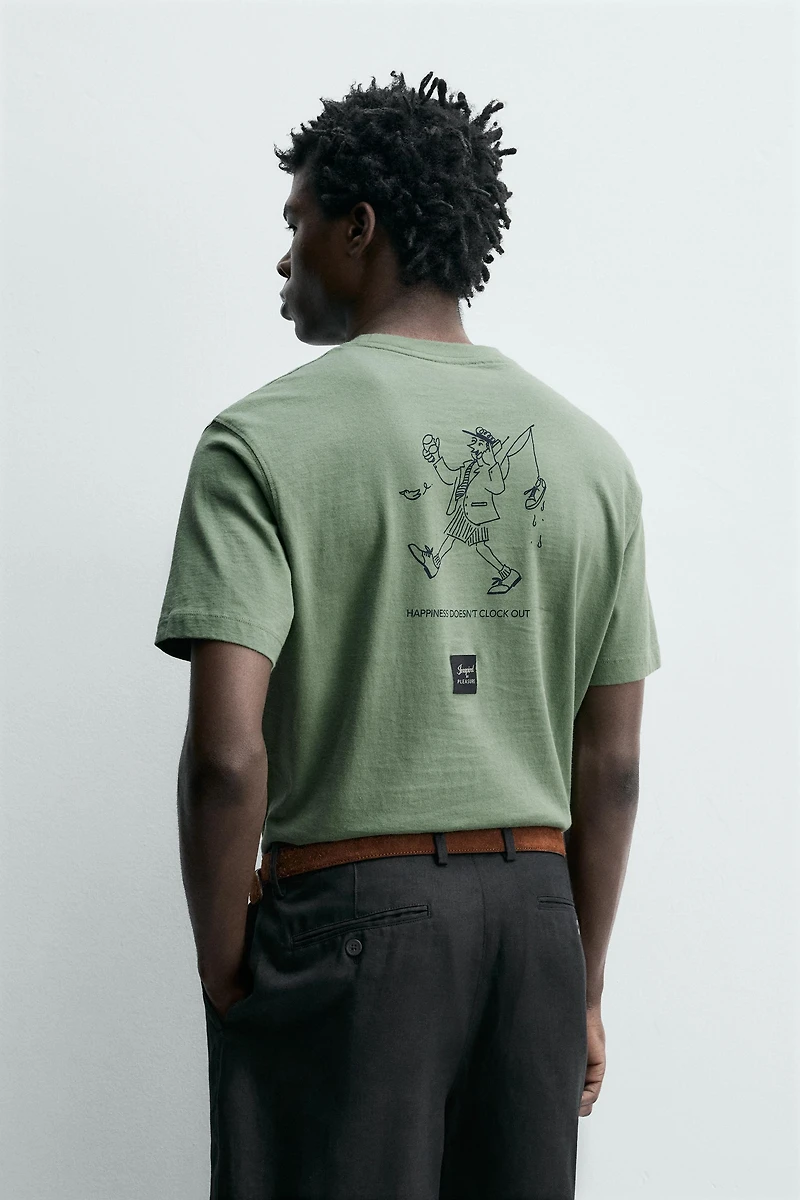 T-SHIRT À IMPRIMÉS BIMATIÈRES
