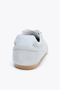 CONTRAST LEATHER SNEAKERS