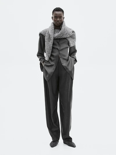 100% silk fitted flowing shirt - LIMITED