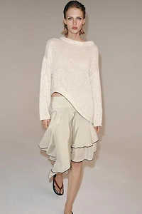 JUPE ASYMÉTRIQUE À VOLANTS ZW COLLECTION