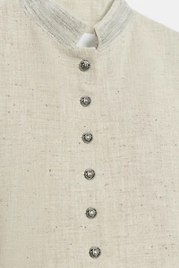 PLEATED BLAZER ZW COLLECTION