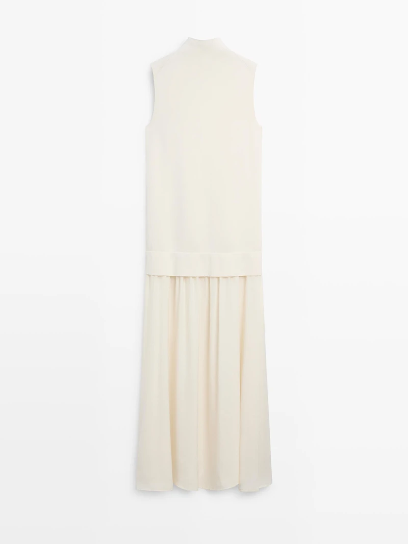 Matching knit midi dress