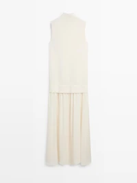 Matching knit midi dress