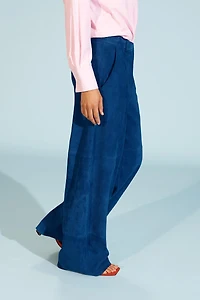 LIMITED EDITION SUEDE BAGGY PANTS