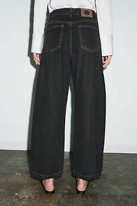 ZW COLLECTION MID-RISE ANKLE BALLOON JEANS