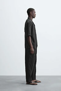 TEXTURED RELAXED FIT PANTS