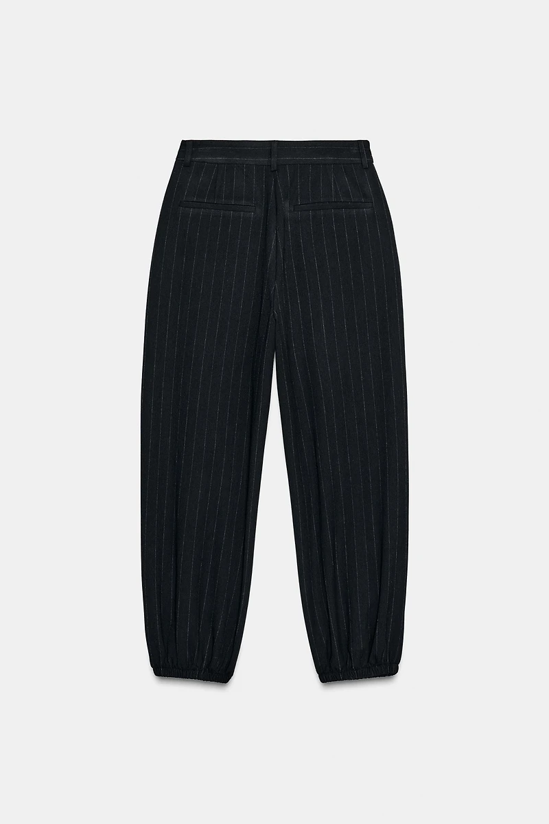 PANTALON JOGGER À RAYURES TENNIS AVEC PLIS