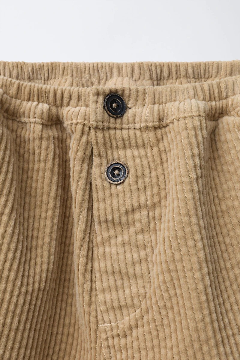 PANTALON EN VELOURS CÔTELÉ ÉPAIS