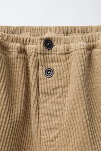 PANTALON EN VELOURS CÔTELÉ ÉPAIS