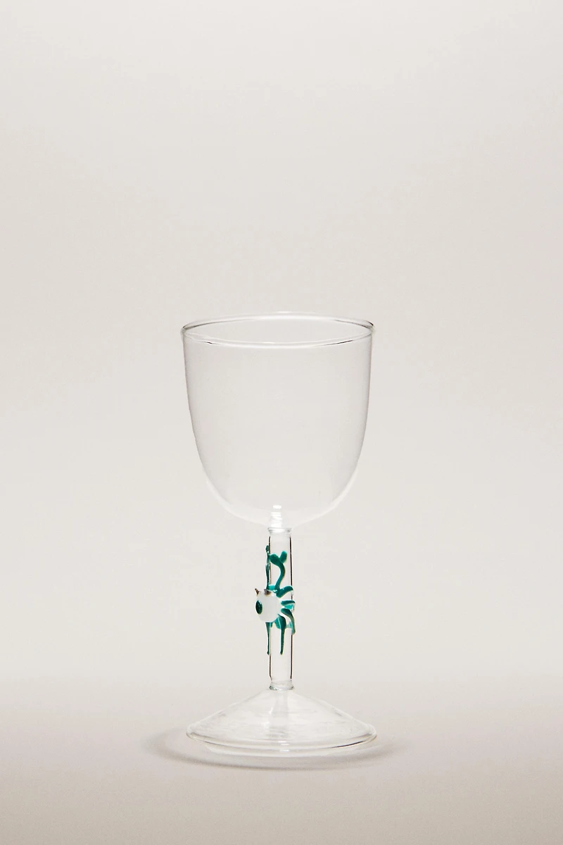 BOROSILICATE GLASS WITH SEA ANIMAL
