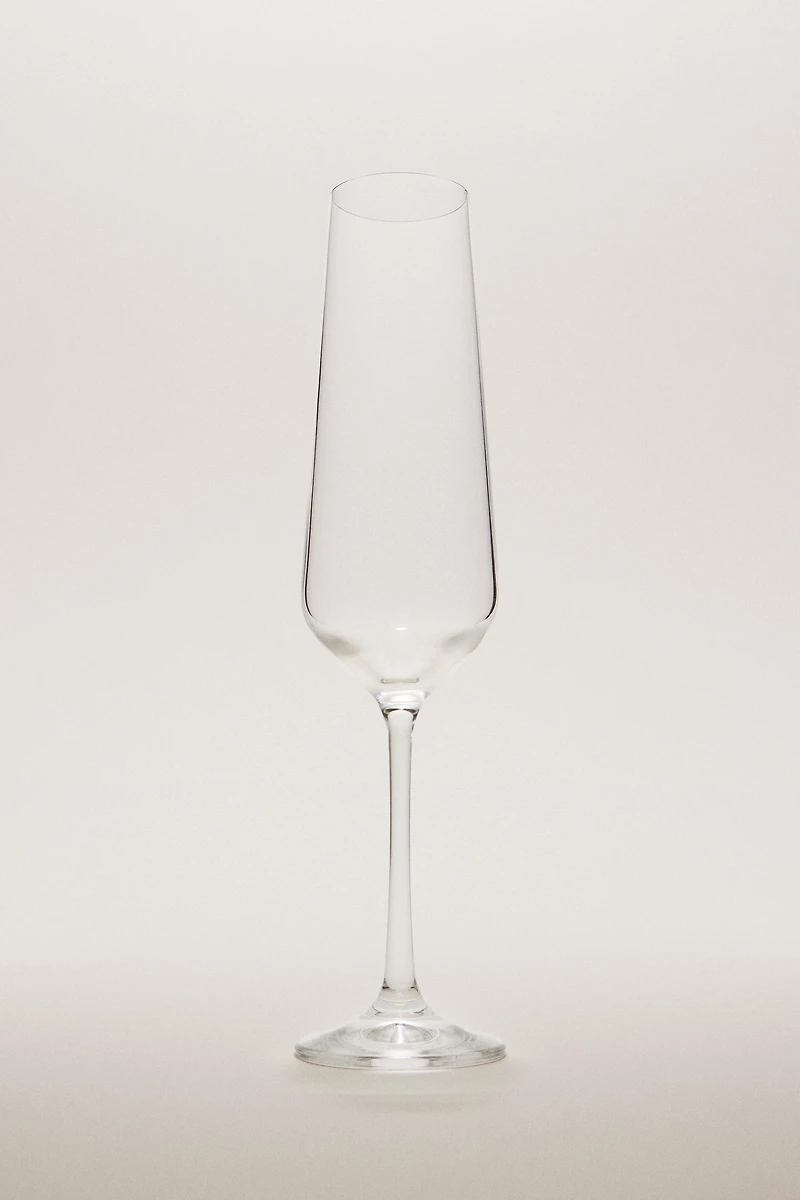 VERRE FLÛTE LISSE BOHEMIA CRYSTAL